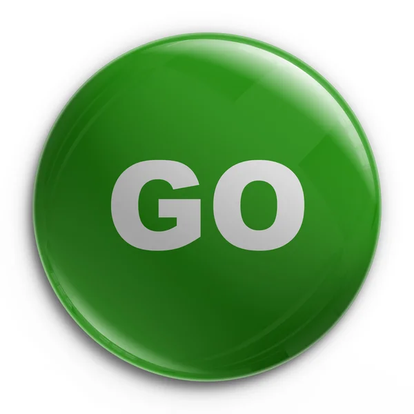 Badge - GO — Stock Photo, Image