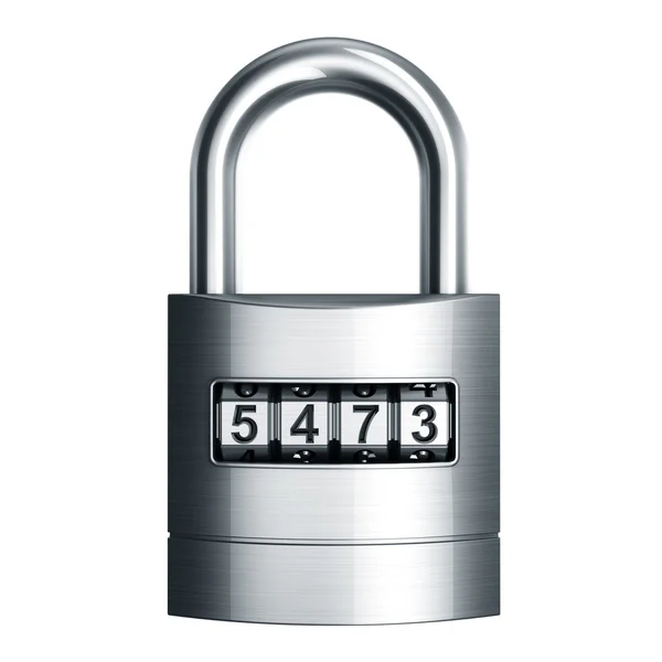 Padlock with number code — Stock Photo, Image
