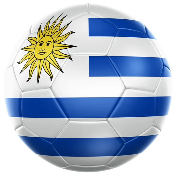 Uruguayan soccer ball Royalty Free Stock Photos