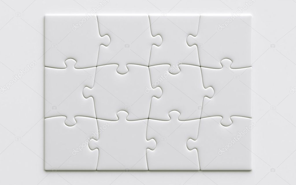 Uitgelezene Lege puzzelstukjes — Stockfoto © zentilia #8281926 UG-89
