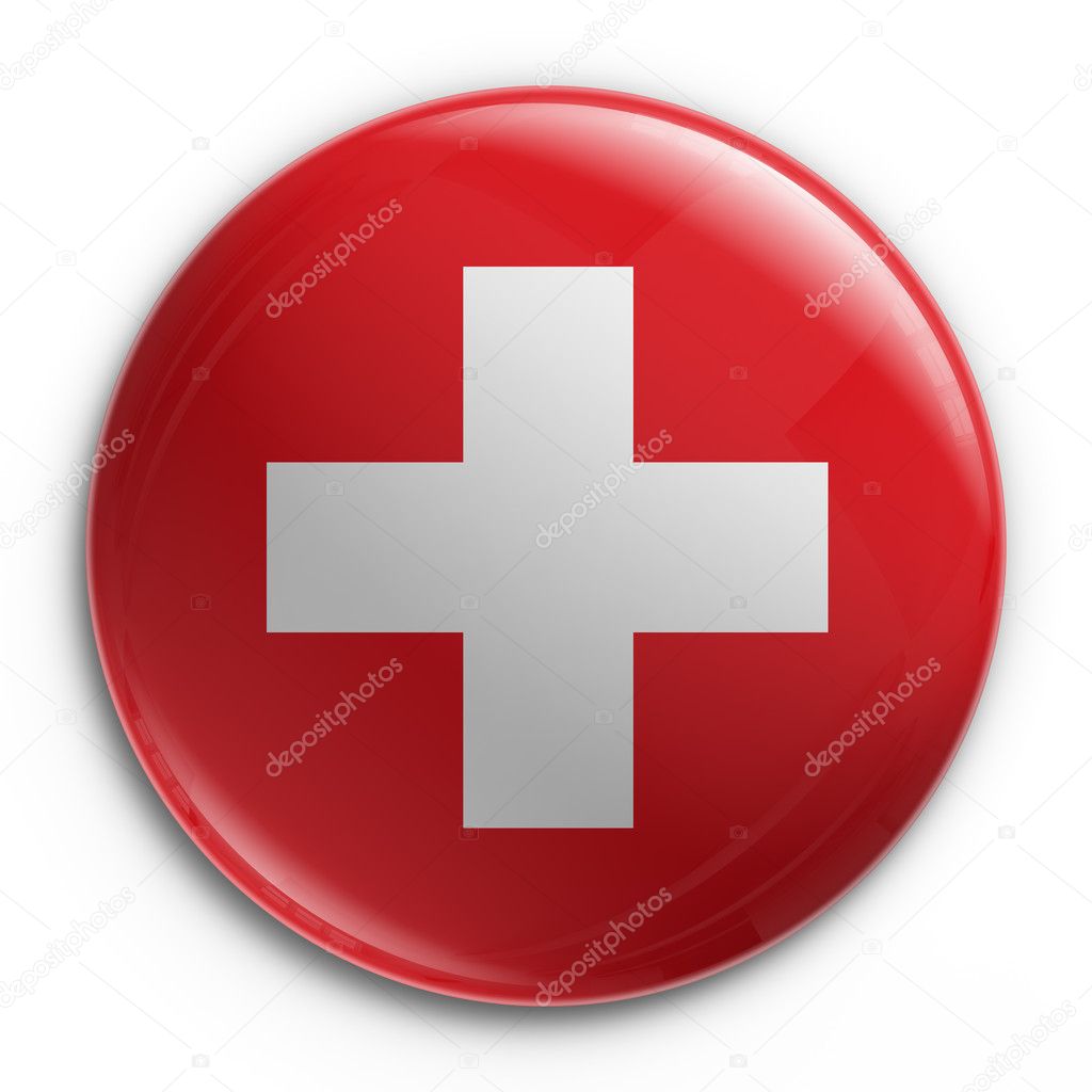 Badge - Swiss flag