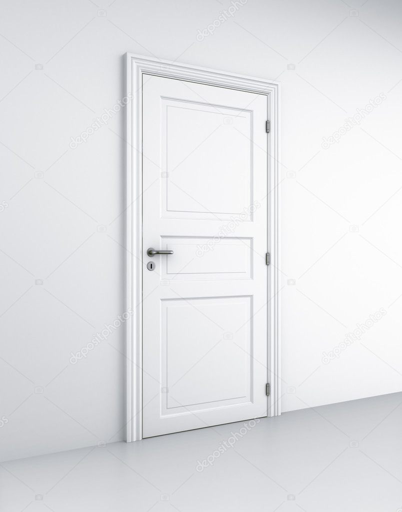 Door in white room — Stock Photo © zentilia #8283592