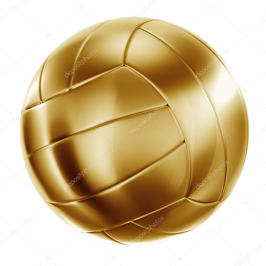Volleyball in gold