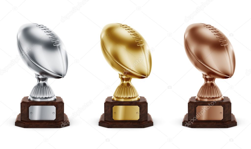 American football trophys