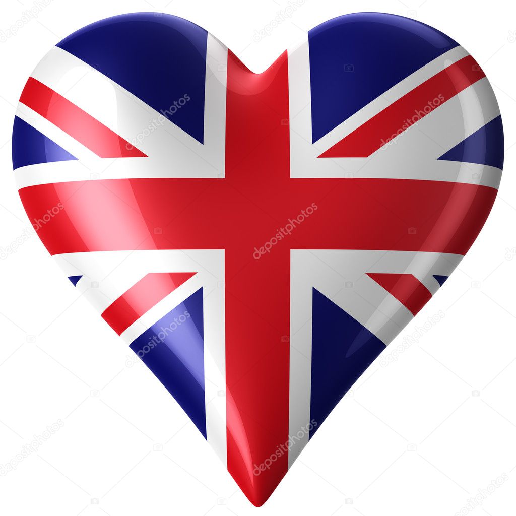 Heart with union jack