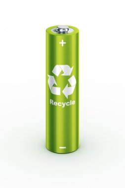 Green battery clipart