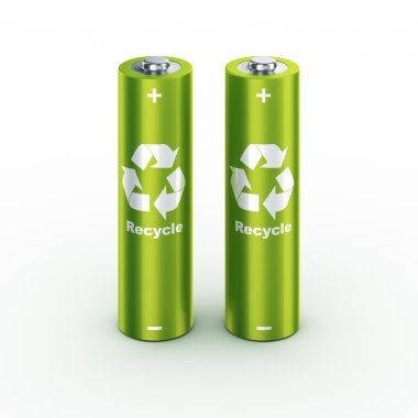 Green batteries clipart