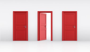 Three doors clipart