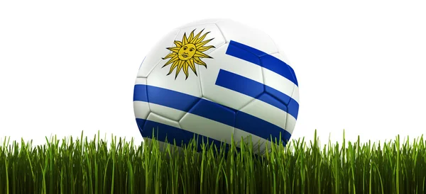 Soccerball in grass — Stock Photo, Image