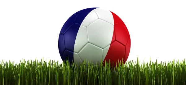 Soccerball i gräs — Stockfoto