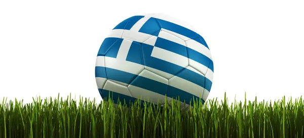 ฟุตบอลในหญ้า — ภาพถ่ายสต็อก