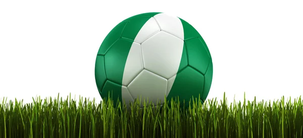 Soccerball in grass — Stok fotoğraf