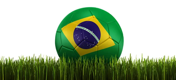 Soccerball in grass — Stok fotoğraf