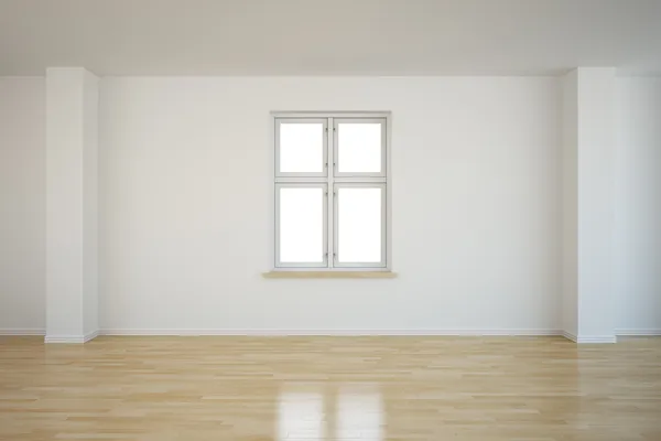 Leeres Zimmer bei geschlossenem Fenster — Stockfoto
