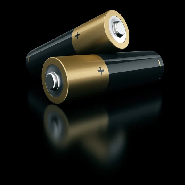 Zwei Batterien — Stockfoto