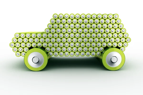 Batteridriven bil — Stockfoto