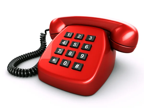 Altes Retro-Telefon mit digitalem Ziffernblock — Stockfoto