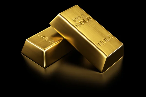 Dos barras de oro — Foto de Stock