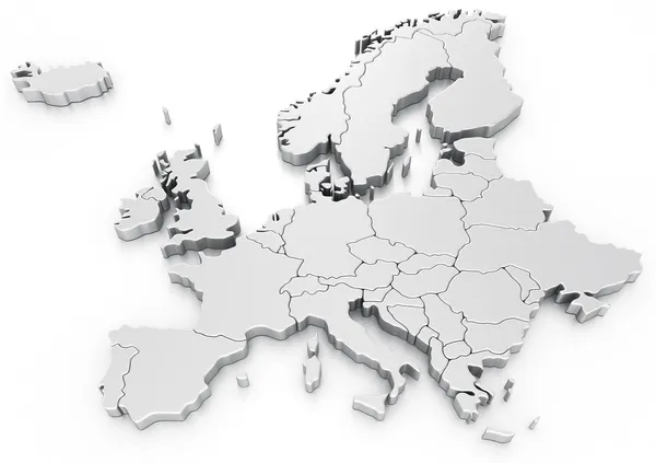 Mapa euro — Zdjęcie stockowe