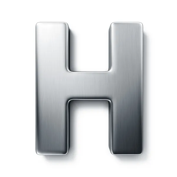 De letter h — Stockfoto
