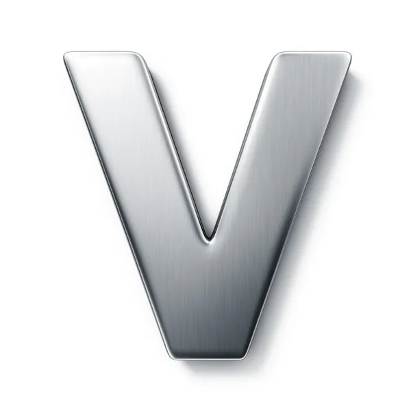 A letra V — Fotografia de Stock