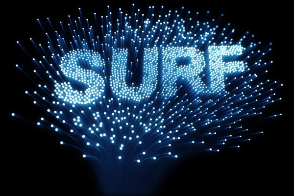 Fibra óptica - surf — Foto de Stock