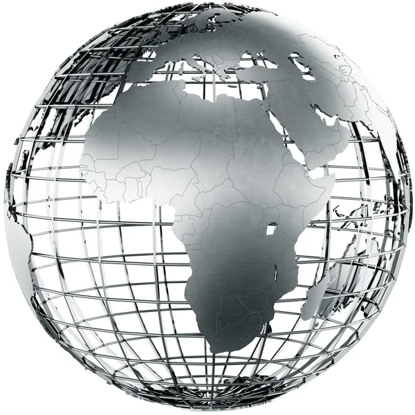 Afrika i metall — Stockfoto