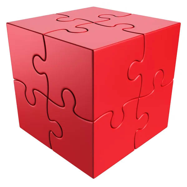 Кубическая головоломка — стоковое фото