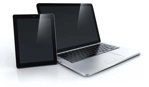 Laptop en Tablet PC — Stockfoto