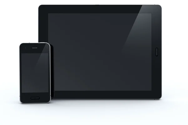 平板电脑和智能手机 — 图库照片