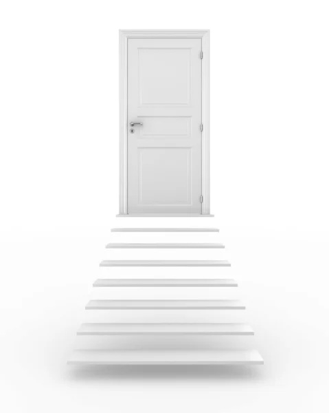 Door with stairs — Stock Photo, Image