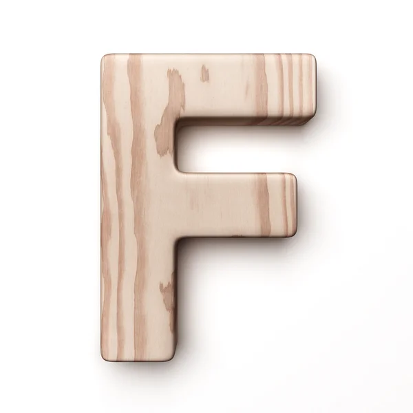 La letra F en madera Imagen De Stock