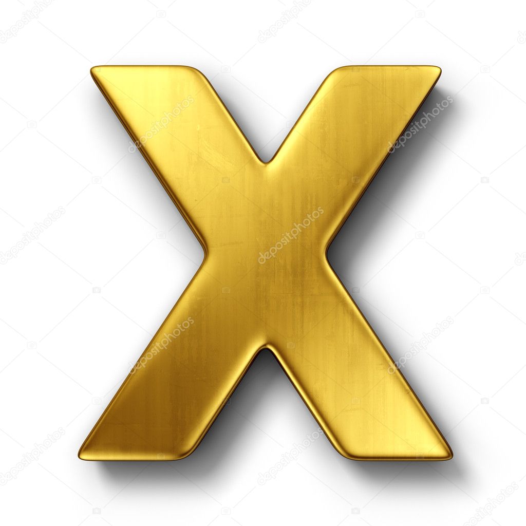 The Letter X In Gold Stock Photo Image By C Zentilia 929