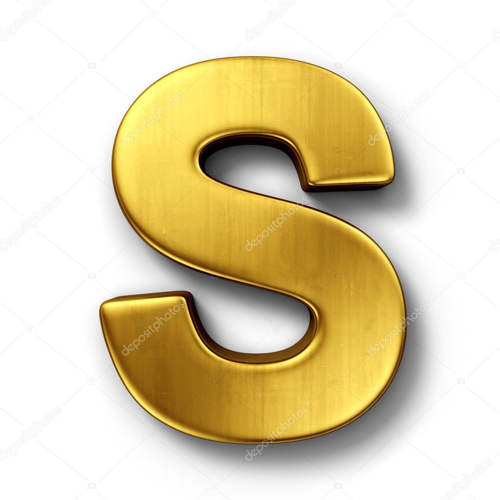 The letter S in gold Stock Photo by ©zentilia 8292994
