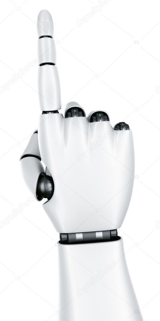 Robot hand pointing
