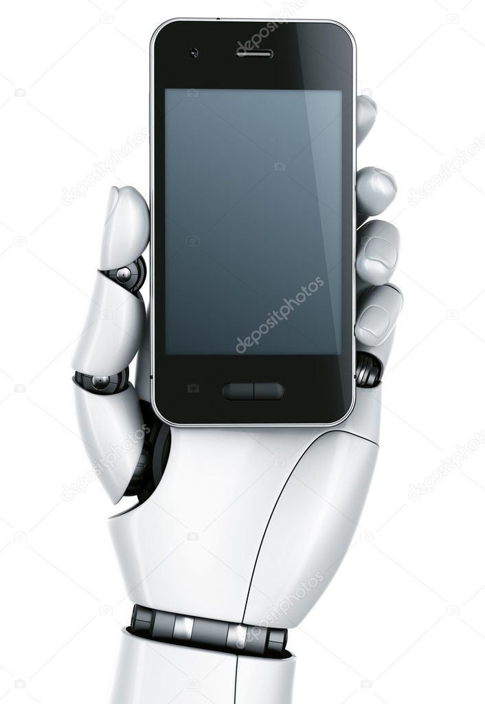 Robot hand with Smartphone