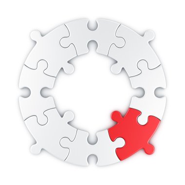 Circular puzzle clipart