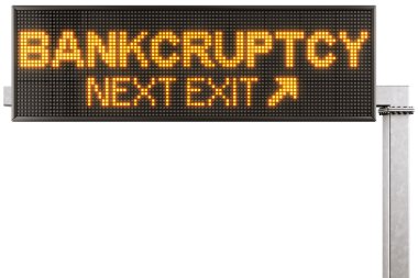 Digital highway sign clipart