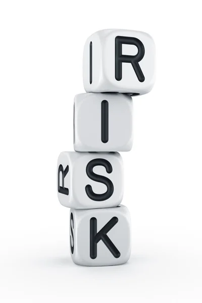 Kockázat dobókocka — Stock Fotó