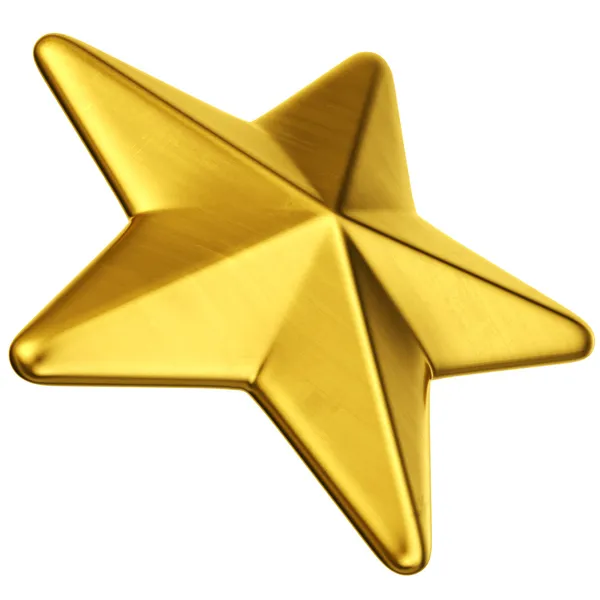 Gold star — Stock Photo, Image