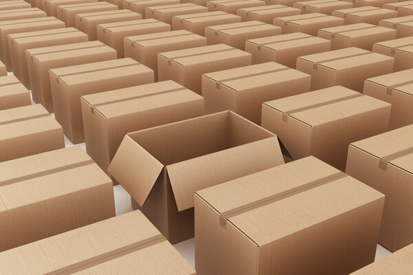 Cardboard boxes
