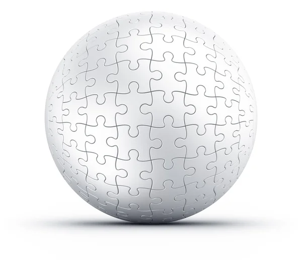Esfera de puzzle — Fotografia de Stock