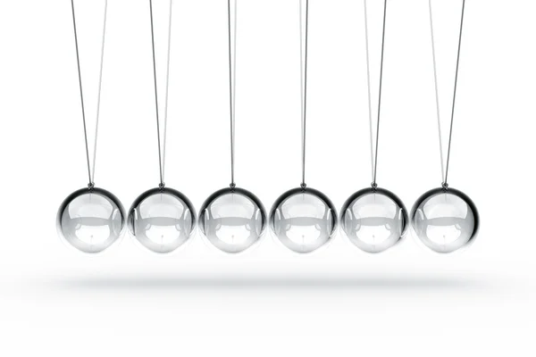 Newtons cradle made in glass — Stock Photo, Image