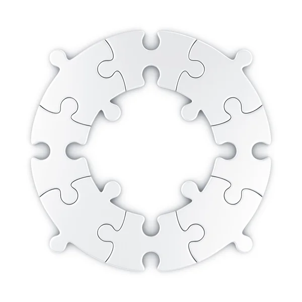 Quebra-cabeça circular — Fotografia de Stock