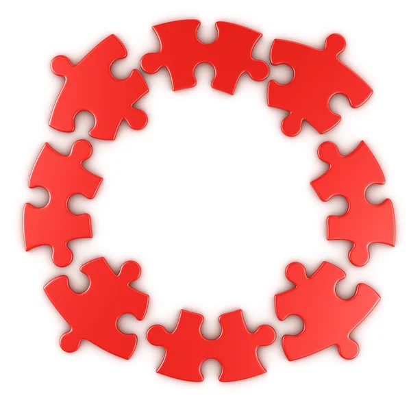 Okrągłe puzzle — Zdjęcie stockowe