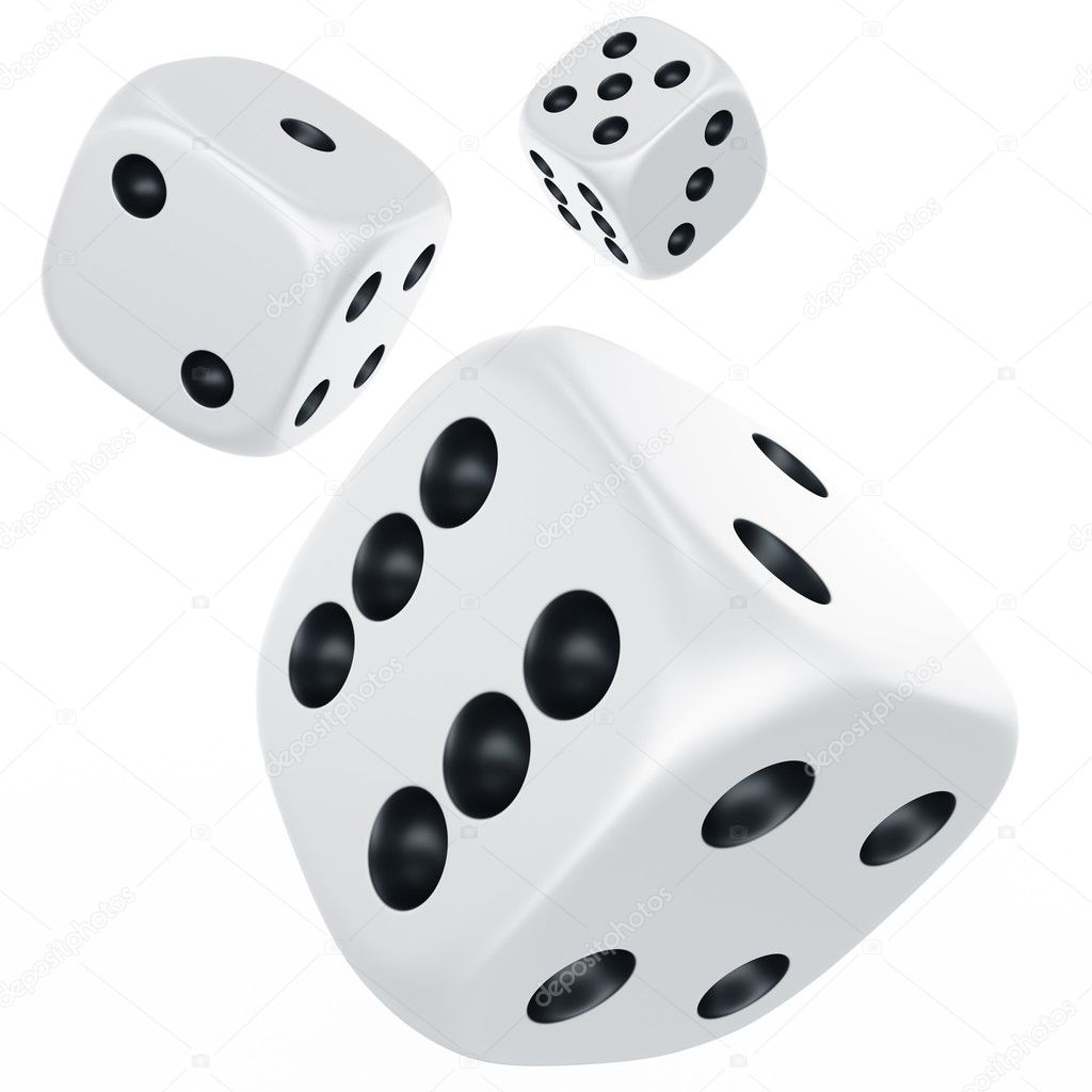 Dices in mid air