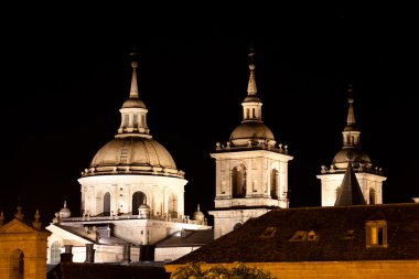 San lorenzo de el escorial Manastırı, İspanya, gece