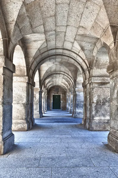 stock image Series of Stone Arches Leading to a Door