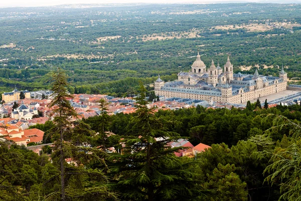 Monastero di San Lorenzo de El Escorial dall'alto — Foto Stock
