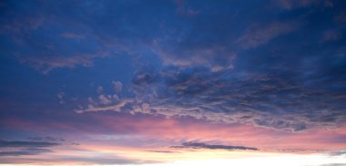 Panoramic Sky and Clounds after Sunset clipart